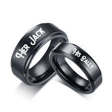 Jack Skellington Wedding Rings Nice Day For A Weird Wedding 6 Quirky Places Where Wedding Ring Bands Matching Couple Rings Nightmare Before Christmas Rings
