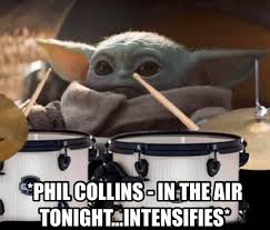 Pin By Life With Lori On Baby Yoda Yoda Funny Yoda Meme In The Air Tonight