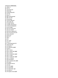 Igika Channel List Television Entertainment
