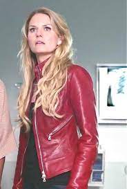 The Infamous Red Leather Jacket From Ouat Love It Overdriveleather Red Jacket Women Leather Jacket Red Leather Jacket