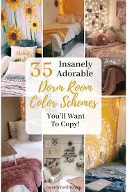 Best Yellow Grey Boho Pastel Blue Pink Dorm Room Color Schemes For Your Freshman College Dorm Dorm Room Color Schemes Dorm Room Colors Dorm Color Schemes