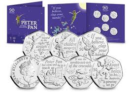 Pin By Pete Lawton On 50p Coin Peter Pan The Tudor Family Peter Pan Flying