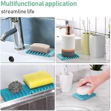 Maybe you would like to learn more about one of these? Buy Top Spring 2pack Soap Dishes Silicone Soap Holder Self Draining Waterfall Anti Slip Design Soap Savers For Bathroom Shower Kitchen Bath Tub Razor Sponges Dishwasher Safe Online In Kazakhstan B089vxmw6s