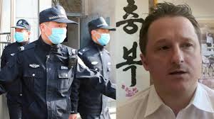 Dominic barton, canada ambassador to china, wearing a face mask gestures after meeting with canadian michael spavor at a detention center in dandong, china, aug. Canadian Michael Spavor Sentenced To 11 Years In Chinese Prison For Espionage National The News Motion