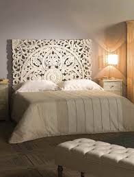 Camere da letto shabby chic. Testata Letto Legno