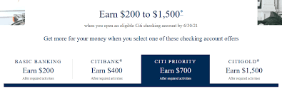 Click on update information to initiate update. Citi 300 400 700 1 500 Personal Checking Savings Bonus Available Nationwide Direct Deposit Not Required Doctor Of Credit