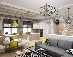 Kleines Wohnzimmer Mit Essbereich Ideen Einrichtung In Neutralfarben Gelbe Farbakzente Kronleuch In 2020 Wohnzimmer Kleines Wohnzimmer Einrichten Wohnzimmer Einrichten