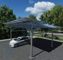 Waterproof Steel & Aluminum Solar Mounting System Ground Carport Structure  for Monocrystalline Silicon Solar Panels