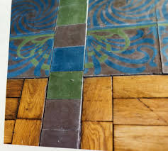 Tile Carpet Laid Into Parquet Floors Carpet Tiles Parquet Flooring Contemporary Rug