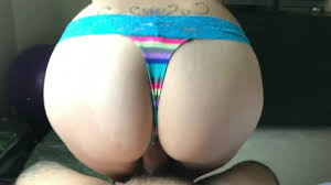 Pawg sitting on fat dick grinding! Gets a dripping creampie in pussy