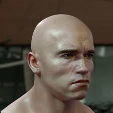 3d Model Arnold Schwarzenegger Head 3d Model In 2020 Arnold Schwarzenegger Schwarzenegger 3d Model