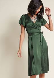 Louche Satin Midi Wrap Dress In 8 Uk Wrap Dress Fashion Satin Midi Dress