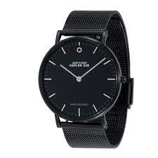 Dieser uhr schwarz matt produktvergleich hat gezeigt, dass die qualitätsstufe des getesteten vergleichssiegers das testerteam übermäßig herausstechen konnte. Kepler 22b Schwarz Mit Schweizer Uhrwerk Und Mesh Armband