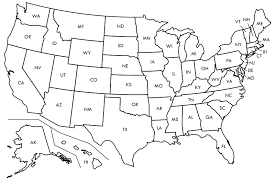 Hawaii is depicted as being closer to mainland usa than it actually is for the sake of making it easily printable. Blank Us Map Printable United States Map Maeeel