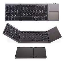 Foldable Bluetooth Keyboard Wireless with Touch Pad 3 system Universal  Teclado for Phone Notebook Tablets Laptops