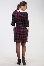 Cute Black Plaid Dress Midi Black Dress White Collar Black Etsy Black Dress White Collar Black Collared Dress White Collar Dress