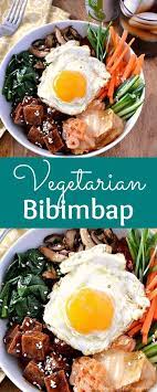 Vegetarischer Bibimbap Bibimbap Vegetarischer Korean Vegetarian Recipes Bibimbap Recipe Easy Bibimbap Recipe