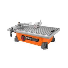 Ridgid 7 In Job Site Wet Tile Saw R4020 Jan Tile Saw Craftsman Table Saw Tiles