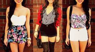 Three High Waisted Shorts Outfit Ideas Fashion Cute Fashion Cute Fall Outfits