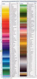 Polychromos Colour Table By Cmg2901 On Deviantart Pantone Color Chart Color Names Chart Color Palette Challenge
