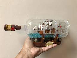 According to its us box, the reissued version of 21313 ship in a bottle has 953 pieces. Lego Ship In A Bottle Lego Ship Lego Creations Lego