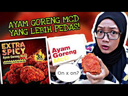 Kalau nak tahu, mcd akan jual ayam goreng spicy yang dikatakan 3 kali lebih pedas weh! Ayam Goreng Mcd Extra Spicy 3x Lebih Pedas Mcdonald S Malaysia Youtube