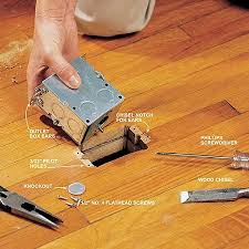 How To Install A Floor Outlet Floor Outlets Diy Home Repair Home Repair