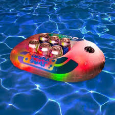 Illuminated Led Party Drink Barge Pool Float Party Drinks Pool Party Cool Bars