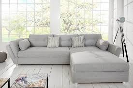 Moderne Wohnlandschaft Vice 295cm Hellgrau Schlafsofa Mit Bettkasten Riess Ambiente De Wohnen Schlafsofa Mit Bettkasten Sofa Hellgrau