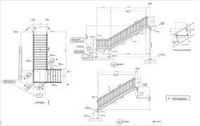 Steel Sample Drawings Stair Case Detail 01 Shop Drawing Steel Stair Drawing Examples