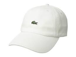 Lacoste Small Croc Cap White Caps Protect Yourself From The Sun In A Chic And Casual Way With The Lacoste S Lacoste Baseball Cap Outfit White Baseball Cap