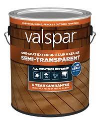 11 deck stain colors that will make your deck pop! One Coat Semi Transparent Stain Sealer Valspar Stain