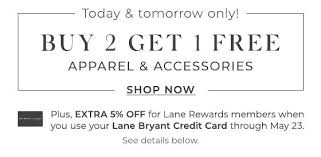 Lane bryant credit card accounts are issued by comenity bank. Lane Bryant Livi Is Cool Even Cooler Buy 2 Get 1 Free Apparel Accessories Milled
