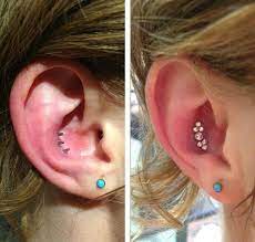 I Would Kill For These Conch Piercings Cool Ear Piercings Forward Helix Piercing Guys Ear Piercings