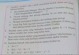 Maybe you would like to learn more about one of these? Matematika Kelas 7 Ayo Kita Berlatih 3 1 Hal 206 No 7 10 Brainly Co Id