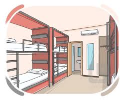 Definition & Meaning of "Hostel" in English | Picture Dictionary