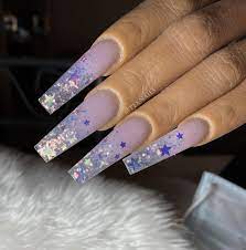 Pex On Instagram Glitterbels Pre Mixed Glitter In Pluto Is One Of My Favs Glitterbels Products Used Long Acrylic Nails Nails Fire Nails