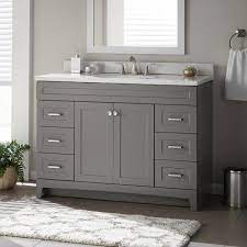 We just wanted to switch our style. Home Decorators Collection Thornbriar 48 In W X 21 In D Bathroom Vanity Cabinet In Cement Tb4821 Ct The Home Depot