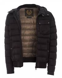 Mens Black Streamline Nylon Down Jacket