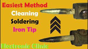 How To Clean And Re Tin Your Soldering Iron Soldering Tip Cleaning How To Clean Solder Tip Easy Youtube