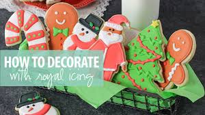 Cookies, cookies, cookies we love them all year round, but at christmas they're essential to the royal icing is also used to decorate gingerbread cookies, assemble gingerbread houses and we're not out of decorating ideas yet. How To Decorate Cookies With Royal Icing Like A Pro Easy Tutorial