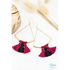 Bijoux Fantaisie Createur Boucles D Oreilles Pompons Tube Or Bordeaux Bijoux Fantaisie Createur Boucle Oreille Pompon Bijoux