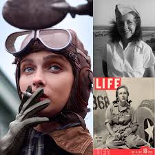 Shirley Slade, WWII WASP pilot of B-26 and B-39. In 1942, the United States  was faced with a severe shortage of pilots, so an experimental program to  replace males with female pilots