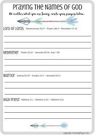 Praying God S Names Sarah E Frazer Names Of God Pray Prayer Verses
