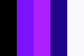 Purple color name blends analogous triadic shades complimentary monochromatic compound. Neon Purple Color Palette