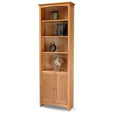 Solid alder shelves, sides, top and trim. Archbold Furniture Bookcases 24 X 84 Solid Wood Alder Bookcase With Doors And 3 Shelves Belfort Furniture Combination Bookcases