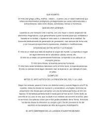 Cuanto mayor número de mitos y mayor complejidad tieneuna mitología, mayor es el desarrollo de las creencias de una. Que Es Un Mito Y Ejemplos Ejemplo Sencillo
