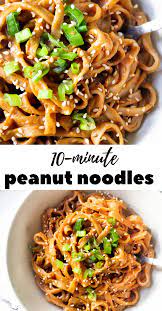10 Minute Peanut Sauce Rice Noodles The Twin Cooking Project By Sheenam Muskaan Recipe Lunch Recipes Recipes Food