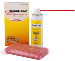 Hurricaine Topical Anesthetic Spray Kit Wild Cherry 2 Oz Aerosol Can 200 Dental Supplies
