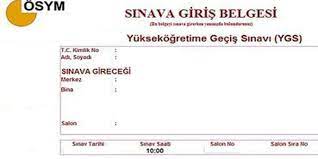 Milyonlarca öğrencinin katılacağı yks sınav giriş yerleri ösym tarafından açıklandı. Ygs Sinava Giris Belgeleri Yarin Yayinlacak